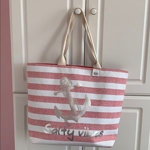 Nautical Salty vibes beach bag